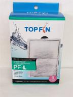 top fin silenstream large pf-l filter cartridges refill for pf30, pf40, and pf75 power filters - 6.5in x 4.5in logo