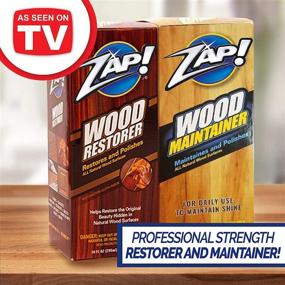 img 2 attached to Zap Wood Restorer & Wood Maintainer - 2 10 oz Bottles for TV As Seen On