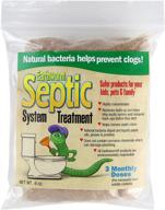 🌱 earthworm septic tank system treatment cleaner - 3 monthly water-soluble packets - natural enzymes, family safe, eco-friendly - 6 oz. logo