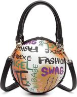 🎨 graffiti-printed basketball crossbody messenger women's handbags & wallets logo