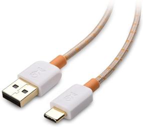 img 3 attached to 🔌 Braided USB C Cable: Fast Charging Gold 6.6ft for Samsung Galaxy S20, Note 10, LG G8, Google Pixel 4, and More