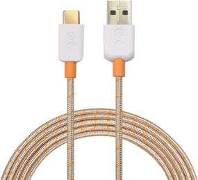 img 4 attached to 🔌 Braided USB C Cable: Fast Charging Gold 6.6ft for Samsung Galaxy S20, Note 10, LG G8, Google Pixel 4, and More