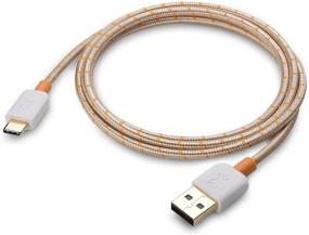 img 2 attached to 🔌 Braided USB C Cable: Fast Charging Gold 6.6ft for Samsung Galaxy S20, Note 10, LG G8, Google Pixel 4, and More