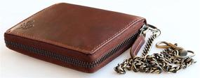 img 3 attached to Glazed Genuine Leather Zip Around Scorpion