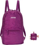 jinfire lightweight foldable backpack packable logo