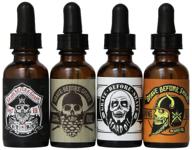 🛢️ grave before shave 4-pack beard oil set logo