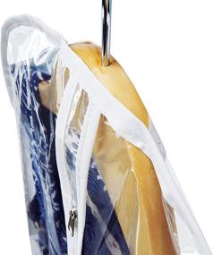 img 3 attached to 👗 Hangerworld 6 Clear Showerproof Long Dress Gown Garment Protector Bags - 72-inch with Mixed Color Trims