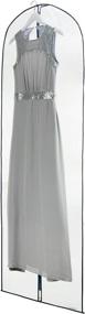 img 1 attached to 👗 Hangerworld 6 Clear Showerproof Long Dress Gown Garment Protector Bags - 72-inch with Mixed Color Trims