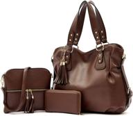 👜 all-in-one: stylish women's handbags, wallets, and purses in trendy hobo bag designs logo
