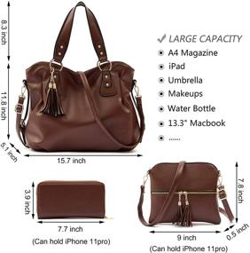 img 2 attached to 👜 Все в одном: Стильные женские сумки, кошельки и портмоне в модных дизайнах сумок хобо