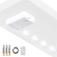 🔆 enhance your space with power practical luminoodle under cabinet lighting - convenient click led light strip for shelves, kitchen cabinets, & furniture - complete 1-pack with power button & tape adhesive - warm white (2700k) logo