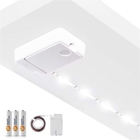 img 4 attached to 🔆 Enhance Your Space with POWER PRACTICAL Luminoodle Under Cabinet Lighting - Convenient Click LED Light Strip for Shelves, Kitchen Cabinets, & Furniture - Complete 1-Pack with Power Button & Tape Adhesive - Warm White (2700K)