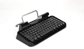 img 3 attached to 🎹 KnewKey RYMEK Typewriter-Style Retro Mechanical Keyboard: Wired & Wireless, Tablet Stand, Bluetooth Connection (Black)