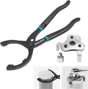 img 4 attached to 🔧 DURATECH 12 Inch Oil Filter Pliers & Universal Adjustable Wrench for Easy Oil Filter Removal, Set of 2 Tools