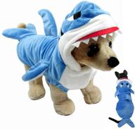 🦈 gimilife dog costume - funny dog cat shark halloween costumes, christmas cosplay dress, pet pajamas clothes hoodie coat, puppy winter coat for small medium large dogs and cats logo