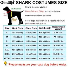 img 1 attached to 🦈 Gimilife Dog Costume - Funny Dog Cat Shark Halloween Costumes, Christmas Cosplay Dress, Pet Pajamas Clothes Hoodie Coat, Puppy Winter Coat for Small Medium Large Dogs and Cats