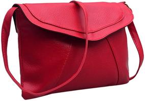 img 1 attached to Кожаная сумочка Felice Envelope Crossbody с плечевым ремнем для женщин и кошельков для сумок на плечо