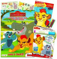 🦁 disney junior lion guard coloring and activity book set - lion guard imagine ink, jumbo coloring book and play pack with stickers (party supplies bundle) logo