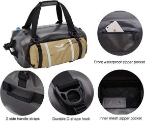 img 2 attached to MIER Waterproof Dry Duffel Bag: Airtight TPU Dry Bag for Outdoor Adventures - Motorcycle, Kayaking, Rafting, Skiing, Travel, Hiking, Camping