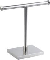modern tree rack free standing hand towel holder stand for countertop, brushed finish in sus 304 stainless steel - gerzwy logo