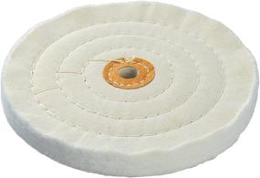 img 1 attached to 🔧 Enhance Your Buffing Power with IVY Classic 39120 Spiral Stitched 4-Inch Cotton Muslin Buffing Wheel: 1/2" Arbor, 1/Card