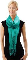 🎀 luxurious paskmlna solid colors pashmina scarf: the perfect party favor! logo