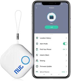 img 4 attached to 🔑 Брелок Bluetooth, пульт и поиск потерянных вещей с громким звуком 85 дБ - бело-синий логотип - идеально подходит для телефона, очков, кошелька, ключей от автомобиля и пульта телевизора.