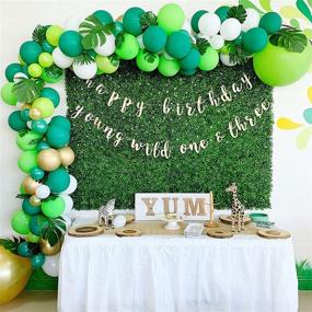 img 4 attached to Balloons Greenery Tropical Supplies Decorations