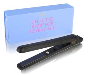 img 4 attached to 🔥 PYT Hair Straightener - Ceramic Flat Iron: Professional Styling, Exceptional Quality, 150W Power Output. Adjustable Temperature for All Hair Types. Straighten, Curl, or Wave Effortlessly. (BLACK)