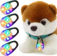 🚴 enhanced safety with 4pcs waterproof dog collar lights: led lights for pet &amp; bike" logo