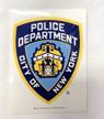 nypd department offical licensed sticker logo