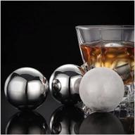 🥃 ecentaur whiskey stones: deluxe set of 4 stainless steel ice cubes for chilled drinks logo