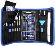 🛠️ oria precision screwdriver set: 86-in-1 magnetic repair tool kit for electronics – game console, tablet, pc, macbook & more (blue) with portable carry bag logo