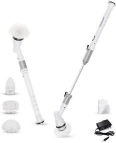 img 4 attached to YOUKADA Power Spin Scrubber: Effortless Home and Kitchen Cleaning with Electric Super Cleaning Brush