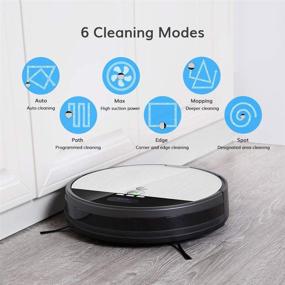 img 2 attached to 🧹 Ideal ILIFE V8s Robot Vacuum and Mop Combo: Enhanced Suction, Zigzag Cleaning Path, LCD Display, Self-Charging - Perfect for Hard Floors and Pet Hair!