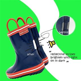 img 1 attached to NEBSDLR Removable Boots，Solid Toddlers Numeric_9 Boys' Shoes