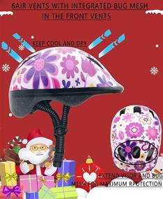 img 2 attached to 👧 CPSC Certified Adjustable Toddler Kids Youth Bike Helmet for Girls and Boys Age 2+, Ideal for Various Sports