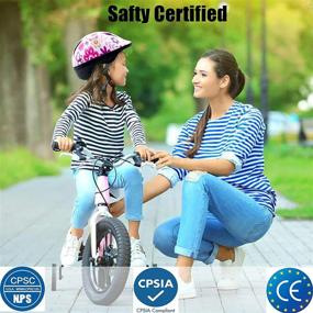 img 3 attached to 👧 CPSC Certified Adjustable Toddler Kids Youth Bike Helmet for Girls and Boys Age 2+, Ideal for Various Sports