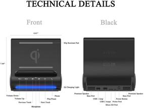 img 2 attached to 4-in-1 Docking Station with Fast Wireless Charger, Bluetooth Speakers, 2 USB Ports - Charge 3 Devices - iPhone 8, 8 Plus, X, XS, XS MAX, XR, XS, 11, 11PRO, 11PRO MAX - Samsung Galaxy S20, S20+, S10, S10+, S9