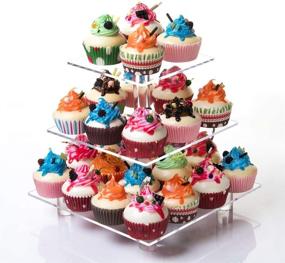 img 1 attached to 🎂 Elevate Your Wedding Desserts with the Weddingwish Tier Acrylic Cupcake Stand