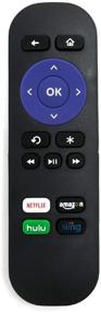 img 1 attached to Enhanced Standard IR Remote Control for Roku 1, Roku 2, Roku 3, Roku 4 Streaming Player - HD, LT, XS, XD - Not Compatible with Roku TV, Roku Stick, or Roku Game - No Pairing Button or Headphone Jack