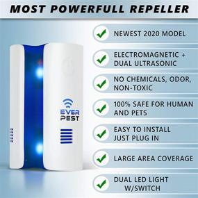 img 2 attached to 🐜 Plug-in Ultrasonic Pest Repeller - Effective Electronic Insect Control Defender - Indoor Rodent Reject Repellent for Ants, Flies, Cockroaches, Spiders, and Squirrels