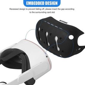 img 1 attached to 🔒 Eyglo VR Protective Shell - Anti-Fall & Anti-Dirt Front Cover for Oculus Quest 2 Headset (Black)