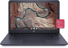 img 4 attached to 🔵 Renewed HP 14inch Full HD Touchscreen Chromebook, AMD Dual-Core A4-9120 Processor, 4GB DDR4 Memory, 32GB eMMC Storage, AMD Radeon Graphics, Audio by B&O, Chrome OS - Ink Blue