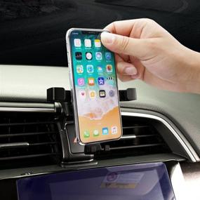 img 2 attached to BeHave Civic Honda Phone Holder: Adjustable Air Vent Mount for iPhone and Samsung - 2016 to 2018 Civic Models