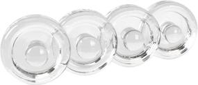 img 4 attached to 🏺 Enhance Fermentation with Jillmo Easy Grip Fermentation Weight - Set of 4 Glass Weights for Wide Mouth Mason Jars