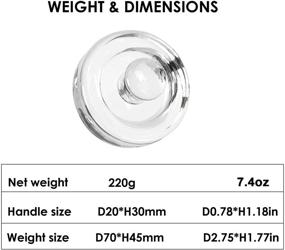 img 2 attached to 🏺 Enhance Fermentation with Jillmo Easy Grip Fermentation Weight - Set of 4 Glass Weights for Wide Mouth Mason Jars