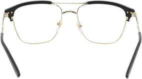 img 1 attached to 👓 Gucci 002 Rectangle Eyeglasses: Sleek Plastic Frames for Timeless Elegance