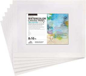 img 4 attached to Premium PHOENIX Watercolor Painting Canvas Panels - 8x10 Inch/6 Pack - Triple Primed Cotton Canvas Boards for Vibrant Watercolor Art