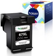 batuto remanufactured inkjet - hp 67 67xl 3ym59a 3ym58a replacement - hp envy 6052 6055 pro 6452 6455 6458 deskjet 1255 2732 2752 2755 deskjet plus 4140 4152 4155 4158 (1black) logo